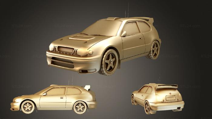 Автомобили и транспорт (Тойота королла, CARS_3592) 3D модель для ЧПУ станка